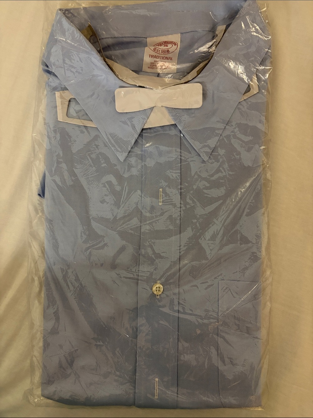 Brooks Brothers Light Blue Men’s Dress Shirt NWT
